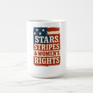 Mug Magic Drapeau en détresse Stars, Stripes & Droits des Fe