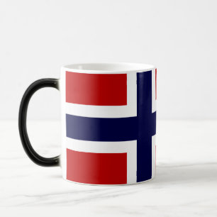 Mug Magic Drapeau norvégien - Kongeriket Norge - Norsk Flagg