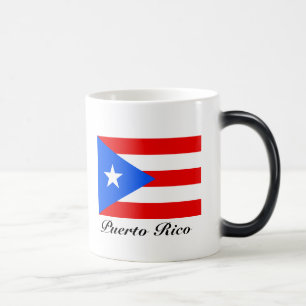 Mug Magic Drapeau Porto Rico couleur personnalisation change