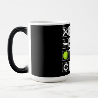 Mug Magic Drôle Joueur de tennis cadeau - Mange Sleep Tennis