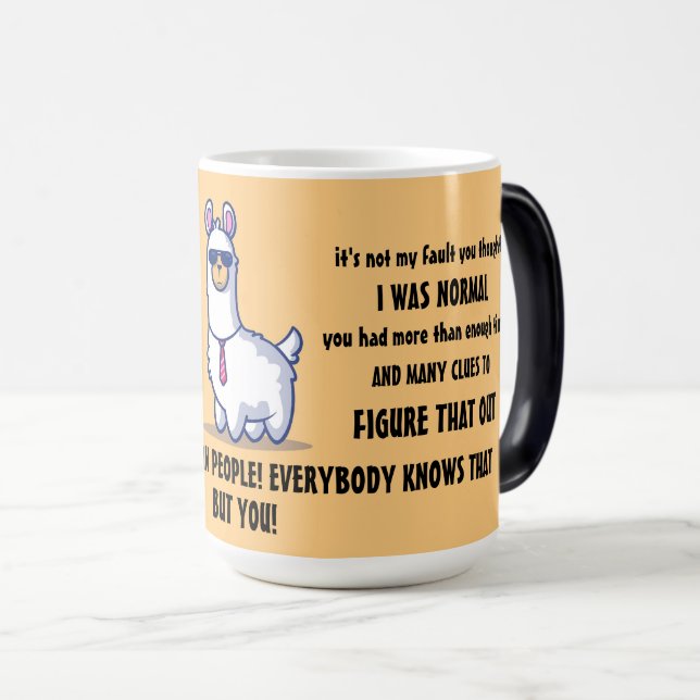 Mug Magic Drôle Lamas Sarcastiques (Devant droit)