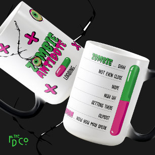 Mug Magic Drôle Zombie Antidote Chargement... Zombie à l'hum