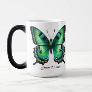 Mug Magic Écharpe élégante papillon paon vert