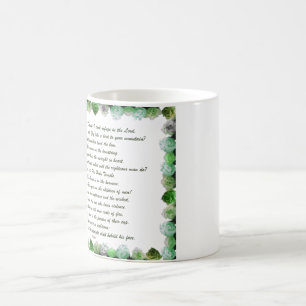 Mug Magic Écriture, Psaume 11, Verse de la Bible,