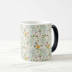 Mug Magic Élégant Motif Floral Kraft sans joint