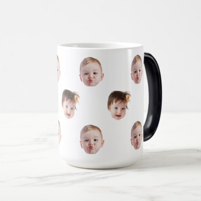 Mug Magic Enfant Personnalisé Moderne Maman Grand-mère Papa  (Devant droit)