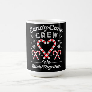 Mug Magic Équipe de Noël Cœur de Canne à Sucre Familiale