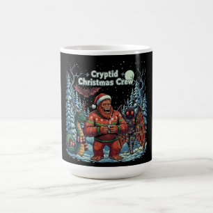 Mug Magic Équipe de Noël drôle de cryptide   Bigfoot, Mothma