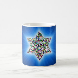 Mug Magic Étoile de David avec pierres précieuses