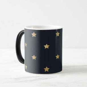 Mug Magic Étoiles dorées sur fond noir de minuit