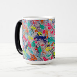 Mug Magic Expression colorée dans la peinture acrylique