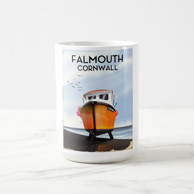 Mug Magic Falmouth Cornouailles Poster de voyage (Centre)
