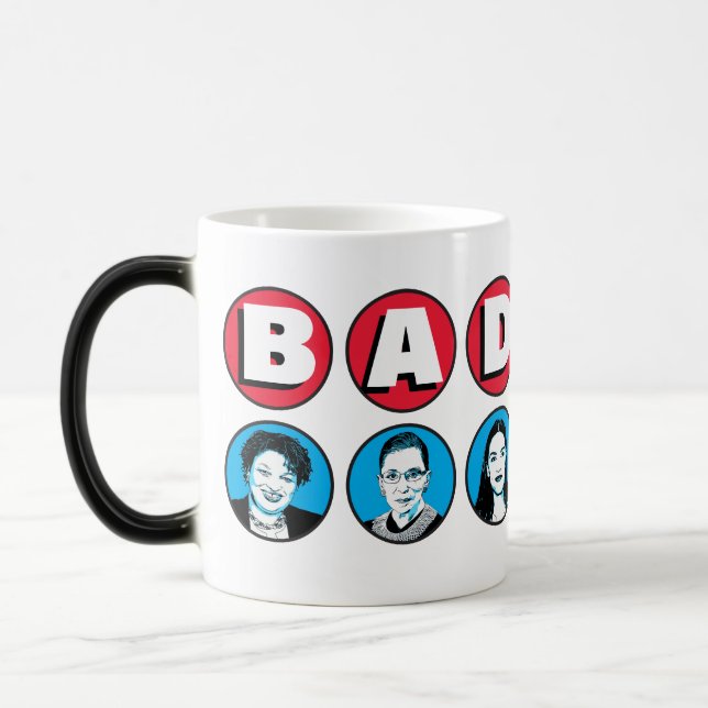 Mug Magic Femmes de Badass : Stacey RBG AOC Katie Kamala War (Gauche)