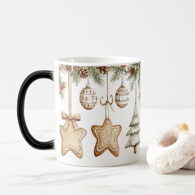 Mug Magic Festive Vintage Verwandlungstasse (Mit Donut)