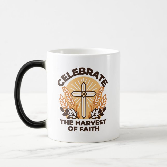 Mug Magic Fête de la récolte de la foi - Art inspirant (Gauche)