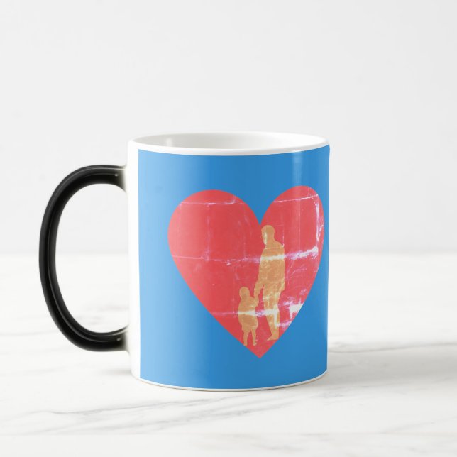 Mug Magic Fête des pères salutations  (Gauche)