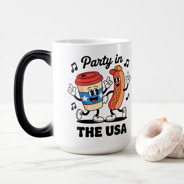 Mug Magic Fête USA (Avec donut)