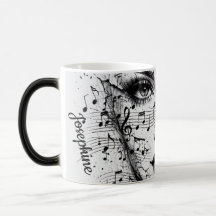 Feuille de musique personnalisée Art de visage Noi
