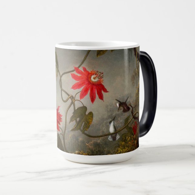 Mug Magic Fleurs de passion avec tête de colibris (Devant droit)