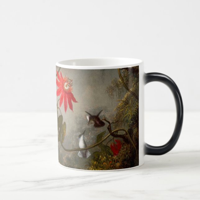 Mug Magic Fleurs de passion avec tête de colibris (Droite)