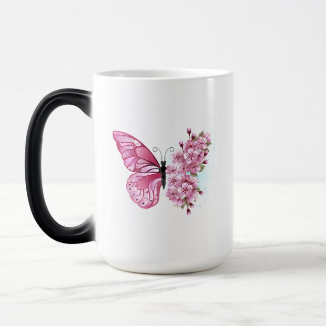 Mug Magic Flower Butterfly (Gauche)
