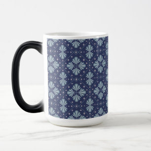 Mug Magic Formes géométriques bleues motif