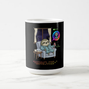 Mug Magic Funny Introvert Sloth Low Social Battery Adventur