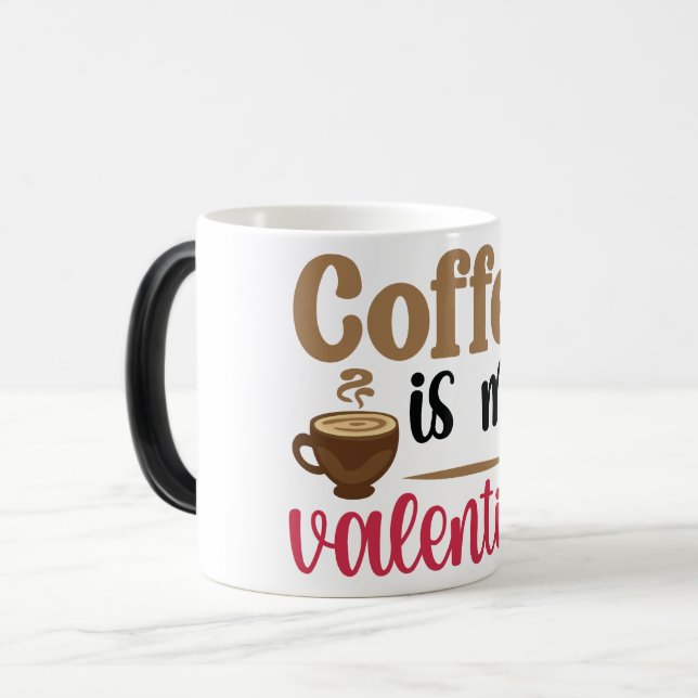 Mug Magic Funny Office Coffee Quotes Verwandlungstasse (Vorderseite Links)