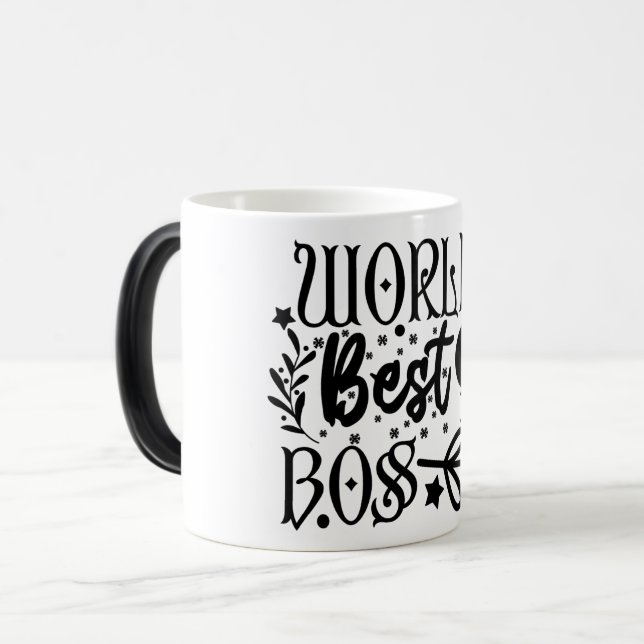 Mug Magic Funny Office Coffee Quotes Verwandlungstasse (Vorderseite Links)