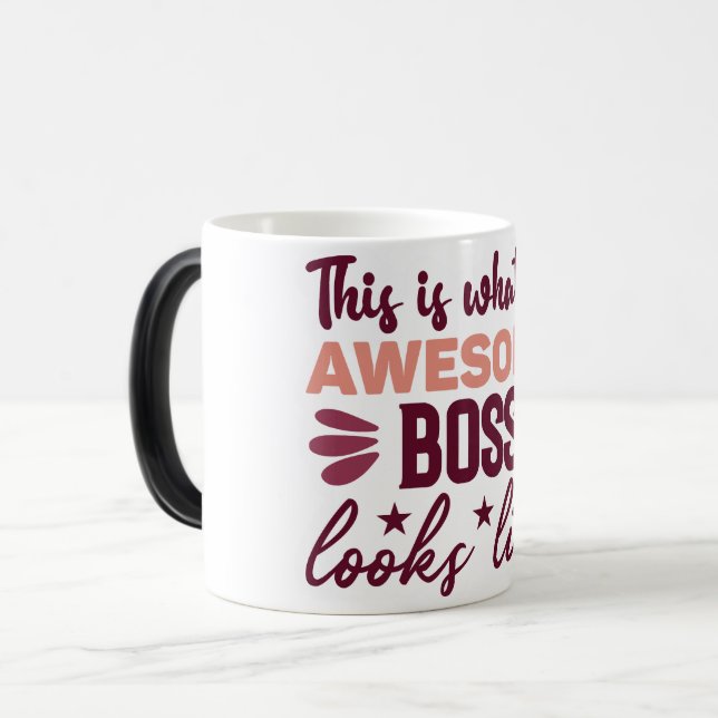 Mug Magic Funny Office Coffee Quotes Verwandlungstasse (Vorderseite Links)