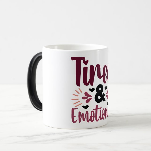 Mug Magic Funny Office Coffee Quotes Verwandlungstasse (Vorderseite Links)
