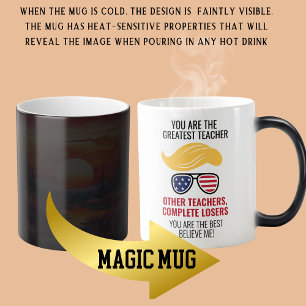 Mug Magic Funny Trump meilleur enseignant