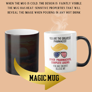 Mug Magic Funny Trump meilleur pharmacien