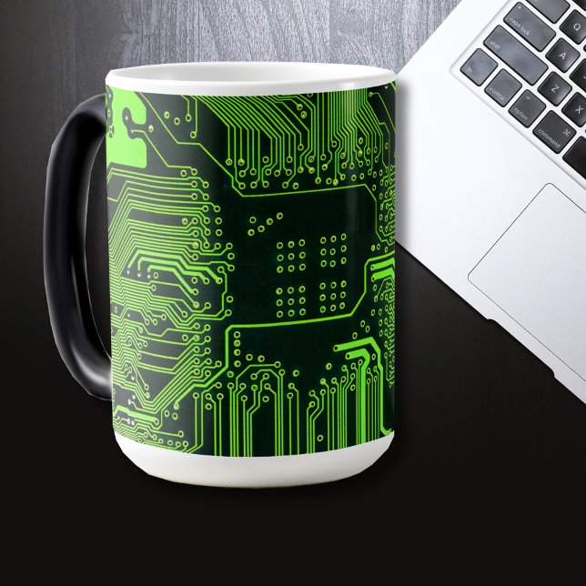 Mug Magic Geek de la carte de circuit électronique Nerd PCB  (Créateur téléchargé)