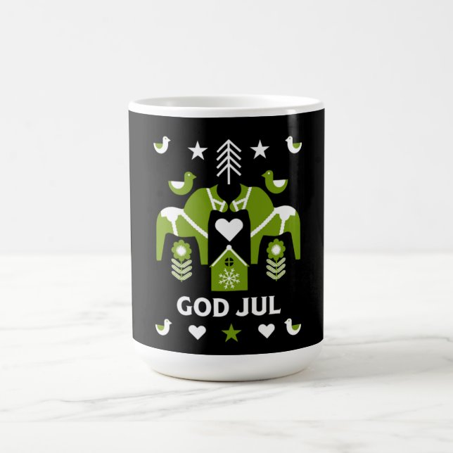 Mug Magic God Jul Swedish Folk Art (Centre)