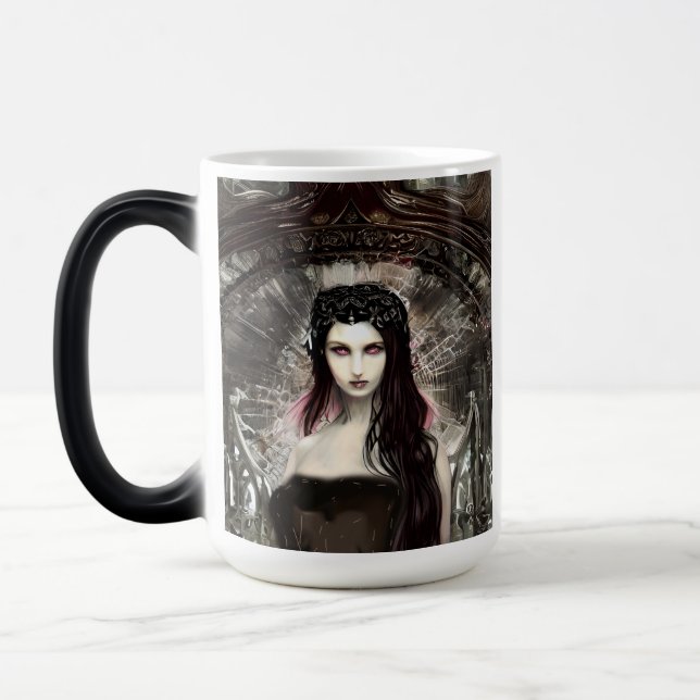 Mug Magic Gothique Steampunk Fallen Angel AI Art (Gauche)