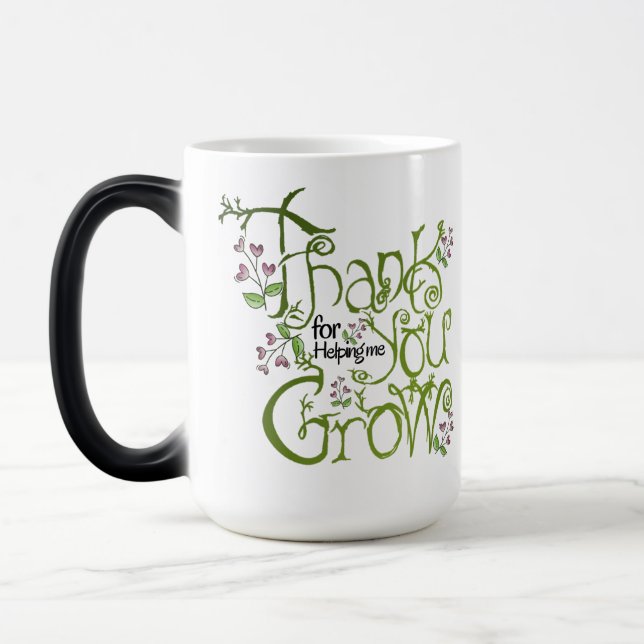 Mug Magic Gracias por ayudarme a crecer (Gauche)
