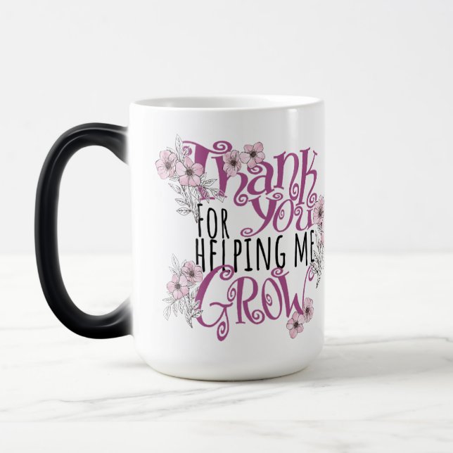 Mug Magic Gracias por ayudarme a crecer. (Gauche)
