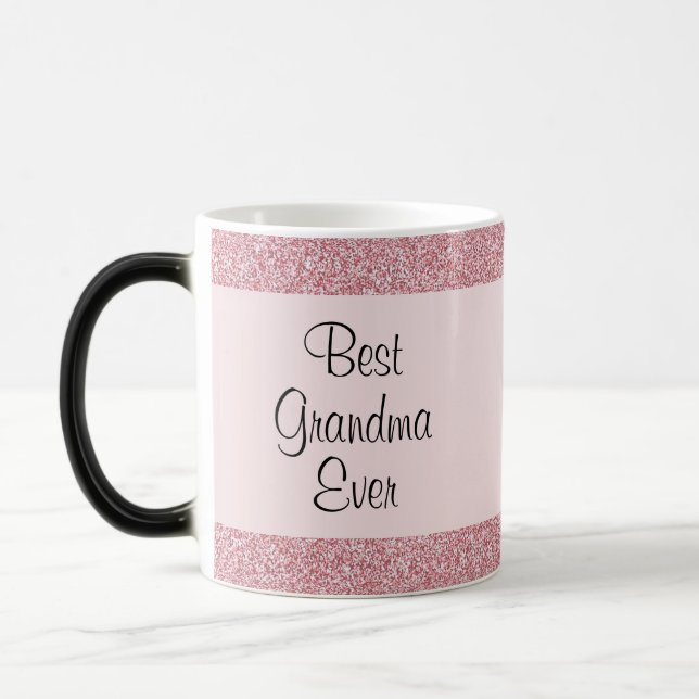 Mug Magic Grand-mère Rose Gold Parties scintillant Meilleure (Gauche)