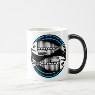 Mug Magic Graphique Poissons Skeletons