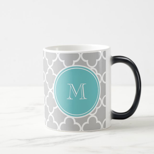 Mug Magic Gray Quatrefoil Pattern (Droite)