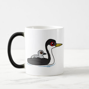 Mug Magic Grèbe occidental de Birdorable avec le bébé