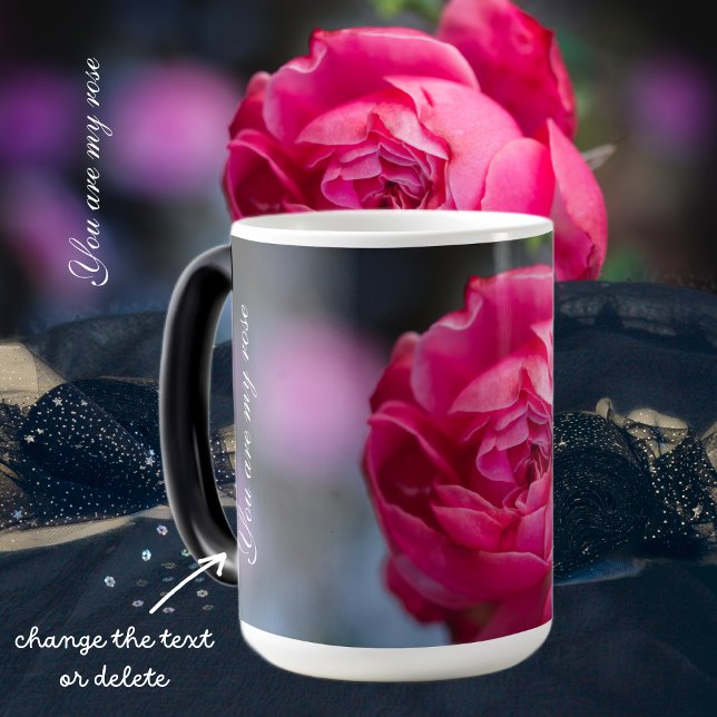 Mug Magic Grosse rose rose (Créateur téléchargé)