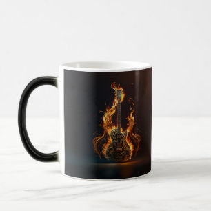 Mug Magic Guitare électrique en feu