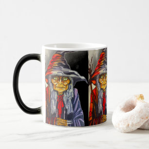 MUG MAGIC HALLOWEEN GLOWEN RED WITCH