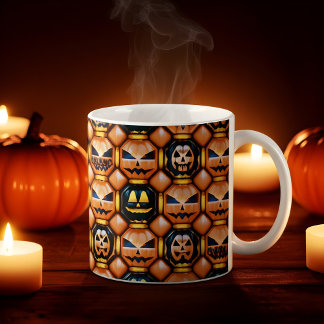 Mug Magic Halloween Inflated Puff Citrouille Face Design