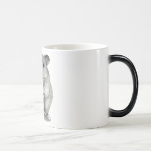 MUG MAGIC HAMSTER AVEC L'ARACHIDE, ART DE CRAYON