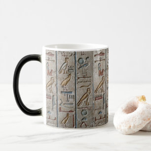 Mug Magic Hiéroglyphe Langue Égypte Ancienne Texte Gravé