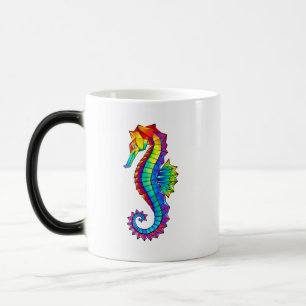 Mug Magic Hippocampe polygonal arc-en-ciel