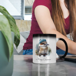 Mug Magic Hiver Kookaburra voeux, personnalisé